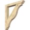 Ekena Millwork Funston Slat Rough Sawn Bracket w/ Offset Brace, Douglas Fir, 6"W x 40"D x 44"H BKT0604X40X44FST06RDF - alternate 1
